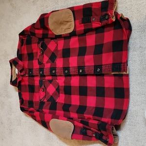 Roots XS Buffalo Plaid with Elbow patches.